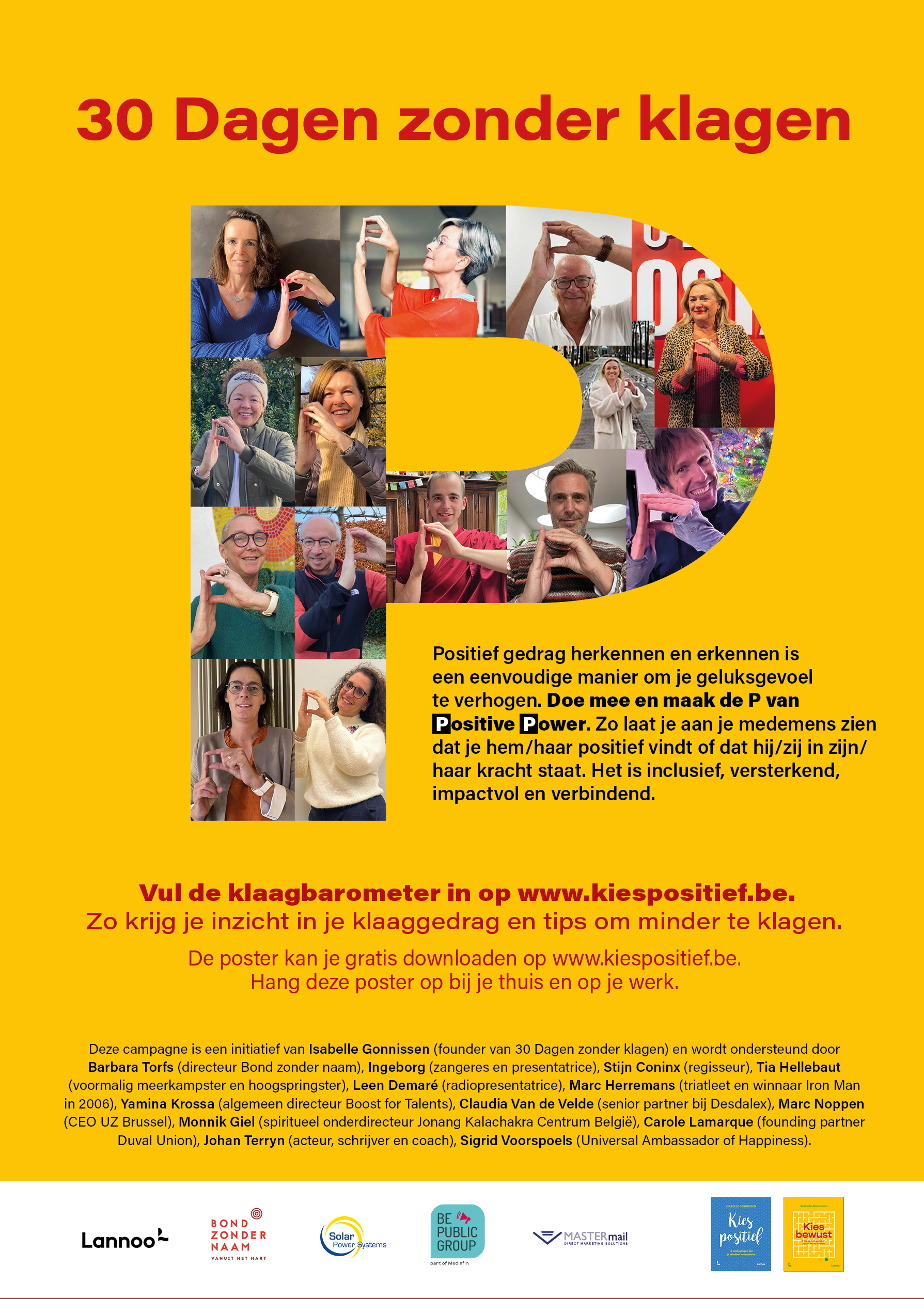 Poster 30 dagen zonder klagen